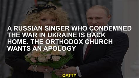 A Russian singer who condemned the war in Ukraine is back home. The Orthodox Church wants an apology