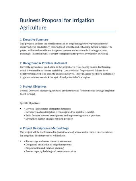 A Sample Proposal on “Irrigation Systems for Smallholder Farmers in ... - raincitystudios.com