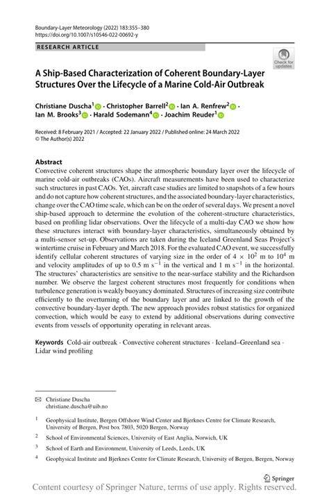 A Ship-Based Characterization of Coherent Boundary-Layer ... - Springer - raincitystudios.com