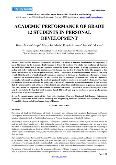 A STUDY ON ACADEMIC PERFORMANCE SELF EST pdf