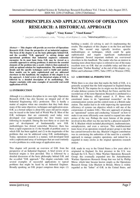 A STUDY ON PRINCIPLES AND APPLICATIONS OF OPERATION RESEARCH - wintechmobiles.com