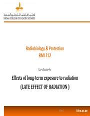 A study on the effects of long-term radiation exposure on ... - wintechmobiles.com