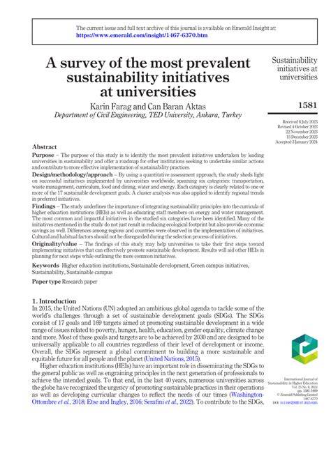A survey of the most prevalent sustainability initiatives at ... - raincitystudios.com