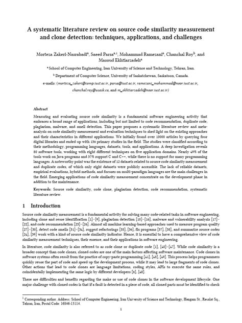 A systematic literature review on source code similarity ... - DeepAI - coolestguyplanet.net