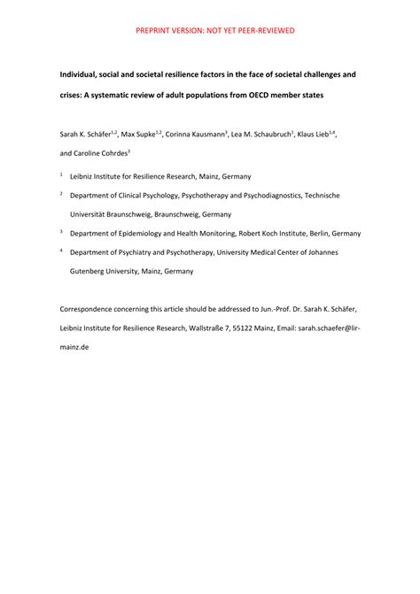 A systematic review of individual, social, and societal resilience ... - wintechmobiles.com