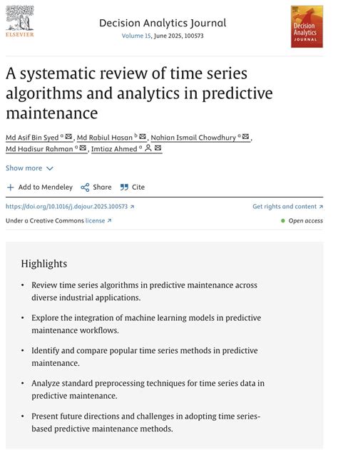 A systematic review of time series algorithms and analytics in ... - coolestguyplanet.net