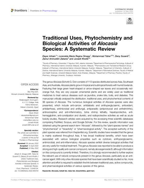 A systematic review on traditional use, phytochemistry and ... - raincitystudios.com