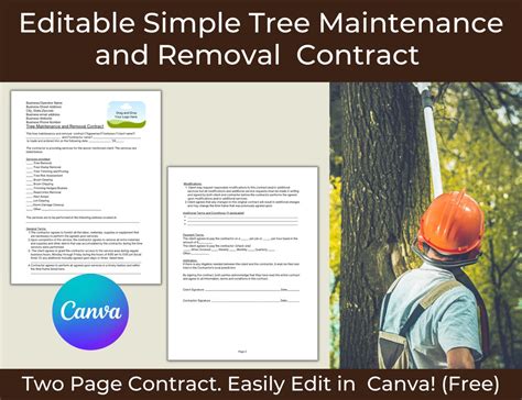 A Sample Contract for Professional Tree Removal Standard …