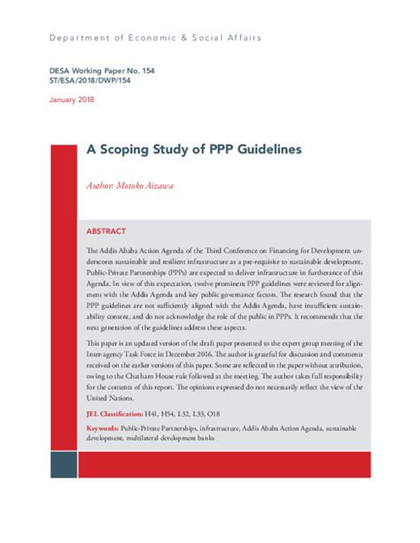 A Scoping Study of PPP Guidelines - United Nations