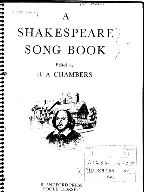 A Shakespeare Song Book