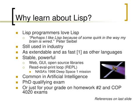 A Short Introduction to Lisp