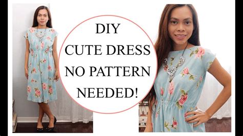 A Simple Dress Without a Pattern Tea and a Sewing Machine