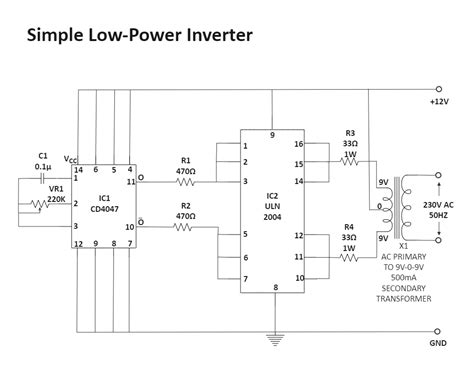 A Simple Low Voltage Inverter for Fluorescent Lam