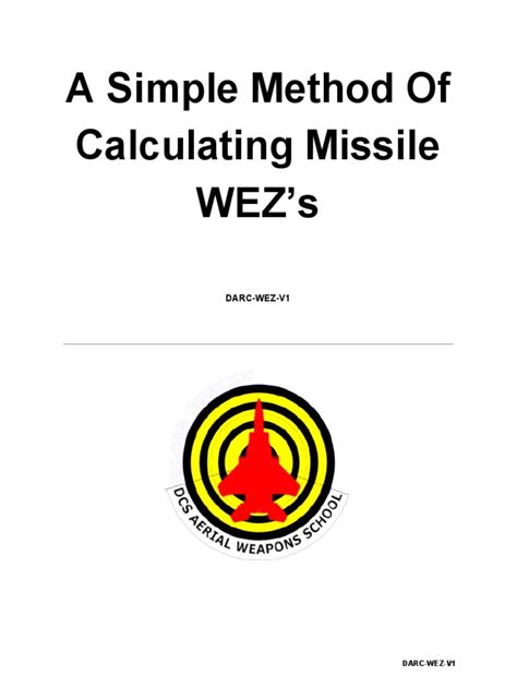 A Simple Method Calculating Missile WEZs