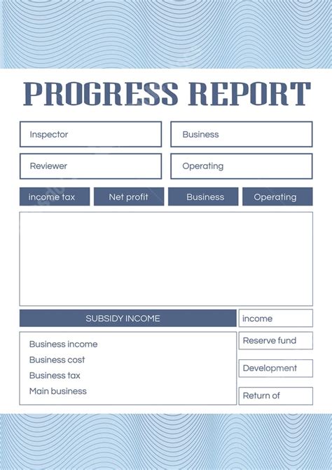 A Simplified Blue Report Card Form Word Template And Google Docs For