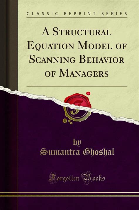 A Structural Equation Model Of Scanning Behavior Of Managers