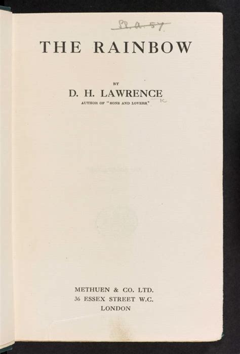 A Study Guide for D H Lawrence s The Rainbow