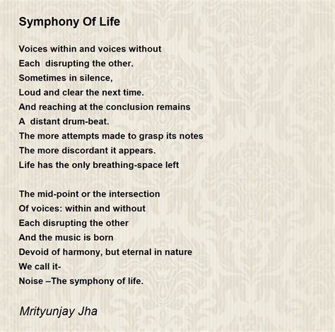 A Symphony of Life Poems