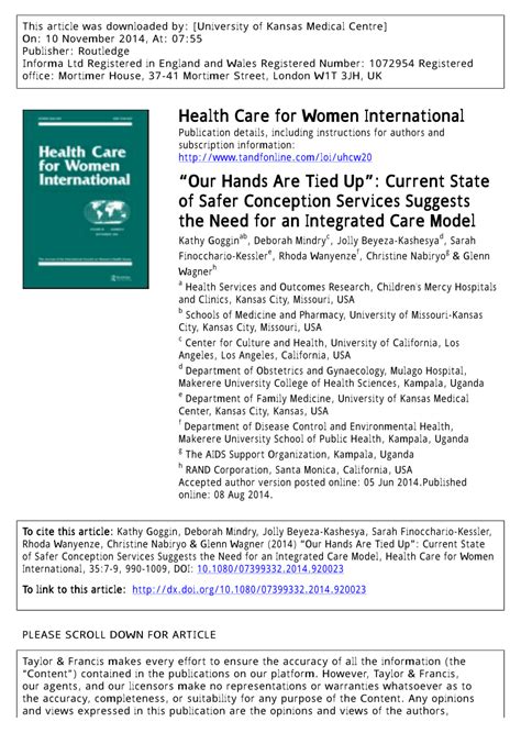 A Systematic Review of the Current Status of Safer Conception ...