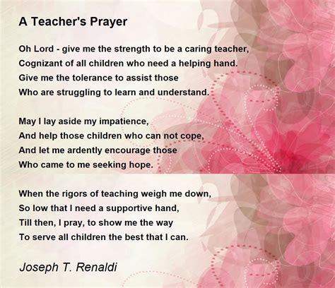 A Teachers Prayer
