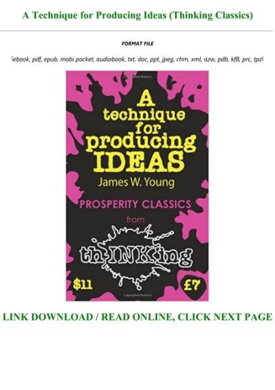 A Technique For Producing Ideas Poster pdf