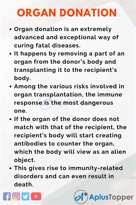 A Text About Donating Organs