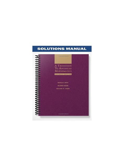 A Transition To Advanced Mathematics 7th Edition Solutions Pdf