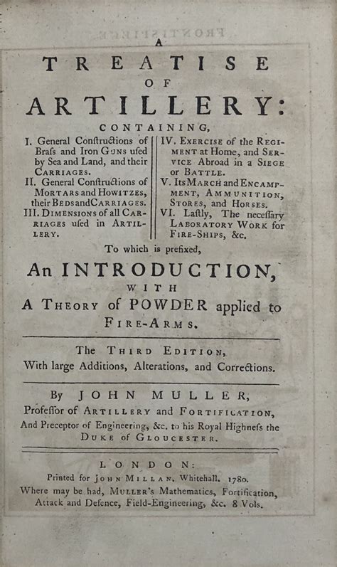 A Treatise of Artillery 1768