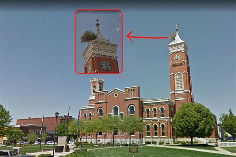 A Tree Has Been Growing on This Indiana Courthouse for 140