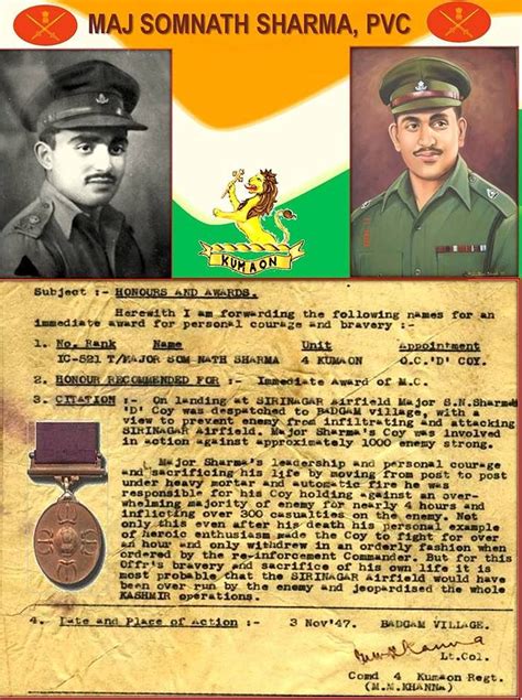 A Tribute to Major Somnath Sharma, the First Param Vir …