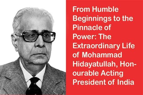 A Tribute to Mohammad Hidayatullah