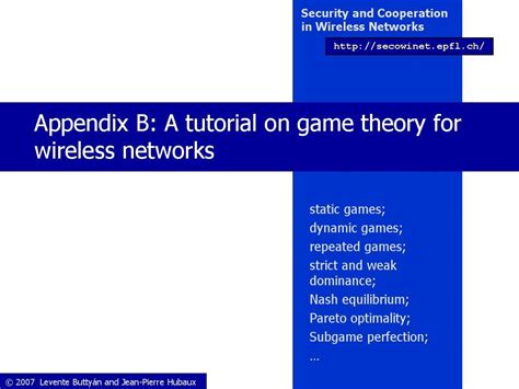 A Tutorial on Game Theory for Wireless Networks