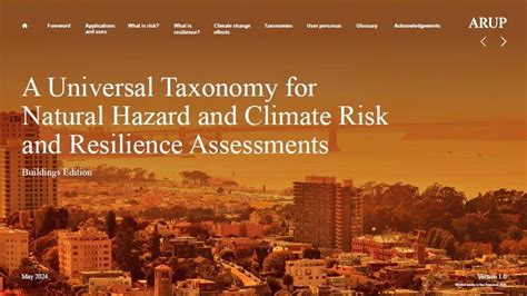 A Universal Taxonomy for Natural Hazard and Climate Risk and ... - Arup - wintechmobiles.com