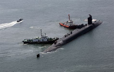 A US nuclear-powered sub arrives in South Korea, a day after North Korea resumes its missile tests