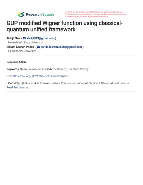 A Unified Framework for Symplectic Wigner Classification