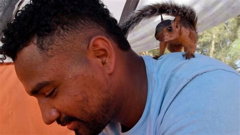 A Venezuelan man and his pet squirrel made it to the US border. Now he’s preparing to say goodbye