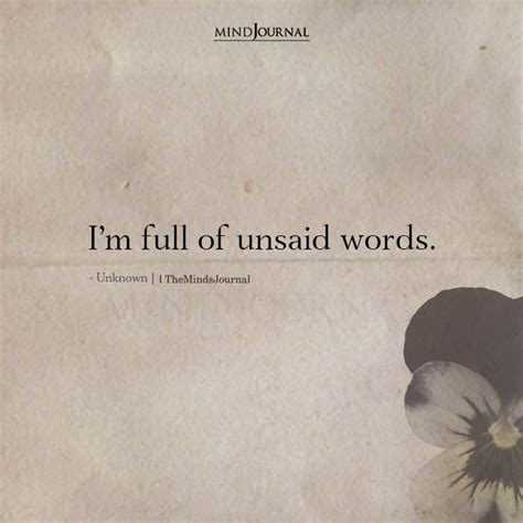 A Wealth of Unsaid Words