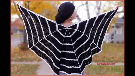 A Web for Fiber Spider Crocheted Shawl Tutorial! YouTube