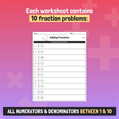 A Worksheet on Adding and Multiplying Fractions Teaching Resources