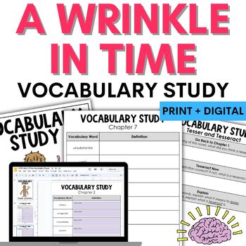 A Wrinkle in Time Vocabulary Study.com