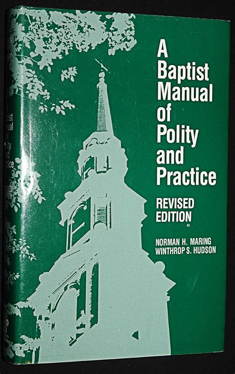 A baptist manual of polity and practice. - Owners manual for craftsman front tine tiller.