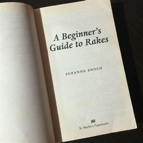A beginners guide to rakes by suzanne enoch. - 1998 ford f150 towing triton guide.