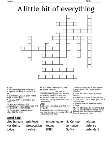 A bit of everything... Crossword WordMint
