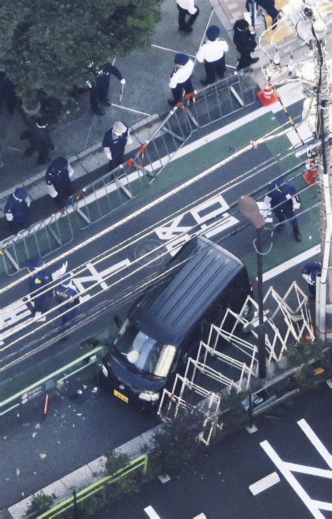 A car struck a barricade near the Israeli Embassy in Tokyo. Police reportedly arrested the driver