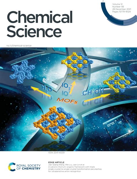 A cationic thorium–organic framework with triple single-crystal-to ...