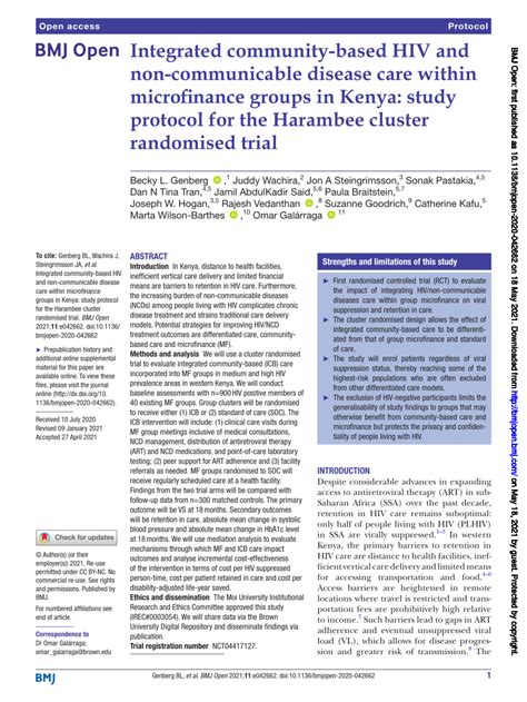 A cluster randomized study of the safety of integrated treatment …