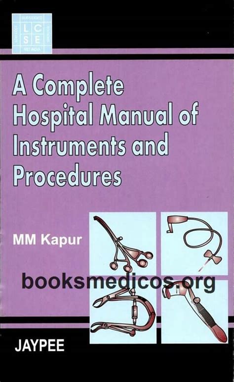 A complete hospital manual of instruments and procedures. - Tgb blade 500 525 atv full service repair manual.