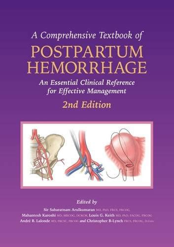A comprehensive textbook of postpartum hemorrhage an essential clinical reference. - Para llenar de días el día.