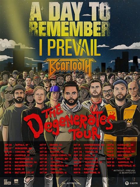 A day to remember concert. The All-American Rejects / A Day to Remember / Blink-182. blink-182, A Day to Remember, All American Rejects Sep 11, 2016 (7 years ago) Verizon Wireless Amphitheater - St. Louis St. Louis, Missouri, United States 