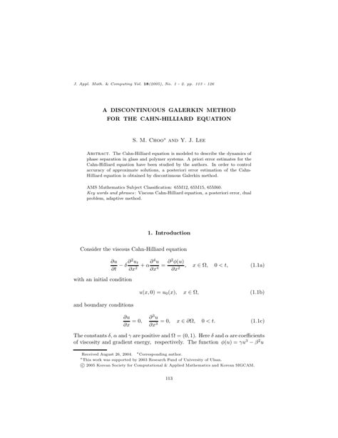 A discontinuous Galerkin method for the Cahn–Hilliard equation